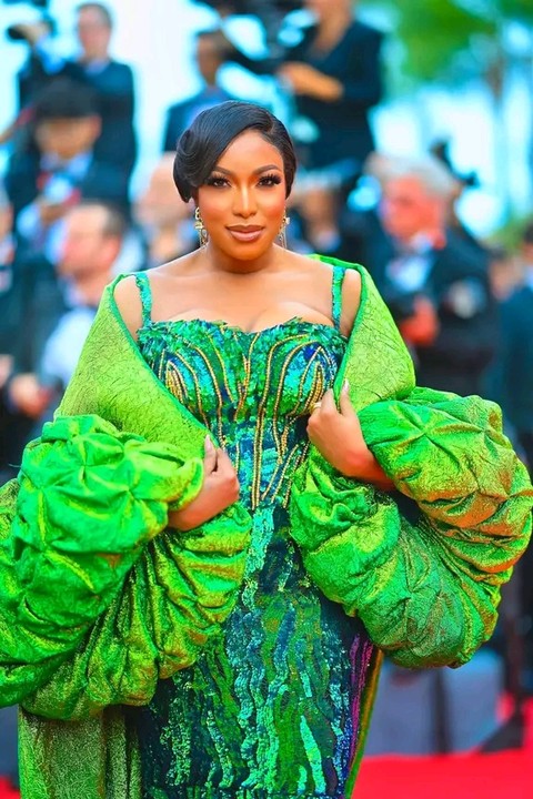 Chika Ike Stuns, Makes Best Dressed List At 76th Cannes Film Festival In France [PHOTOS]