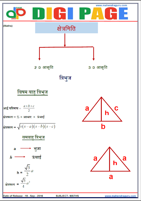 DP | Mensuration | 18-Sep -16