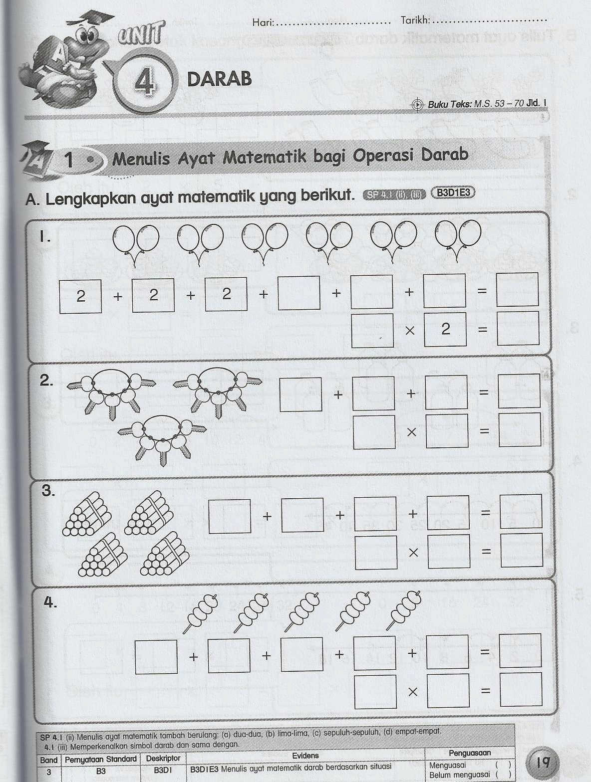 Kelas Tuisyen & Iqra': MATEMATIK TAHUN 2