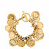Golden charm bracelet