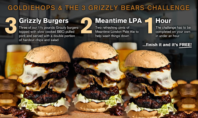 Thirsty Bear Burger Challenge - Goldie Hops and The Three Bears