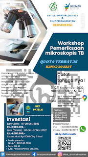 Workshop Pemeriksaan Mikroskopis TB  PATELKI DPW DKI Jakarta & RSUP Persahabatan Bersinergi