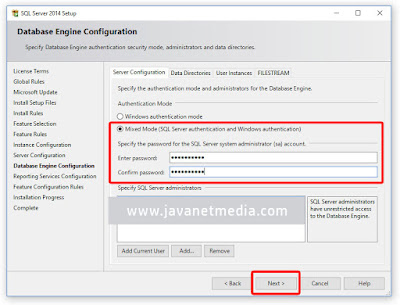 Cara Install Database SQL Server