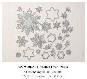 Snowfall Thinlits from Stampin Up