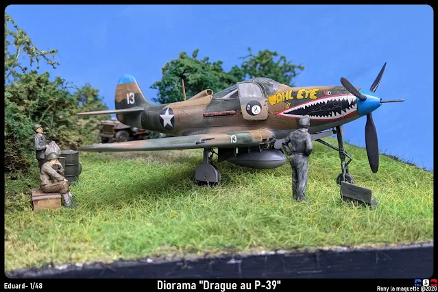 Diorama P-39 Airacobra "Drague au P-39".