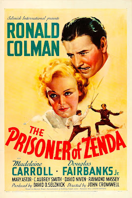 Movie poster for The Prisoner of Zenda (1937).