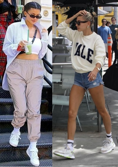 8 Regras de moda para quebrar já, Kylie Jenner, Hailey Baldwin Bieber