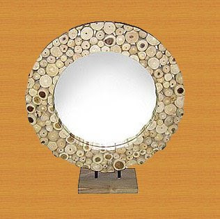 Beautiful Decorative Mirror of Natural Handicraft_001