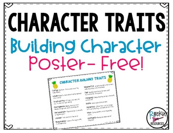 The Best Of Teacher Entrepreneurs Ii Free Misc Lesson Character Traits Building Good Character Poster
