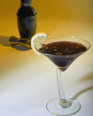 Black and Gold Martini 