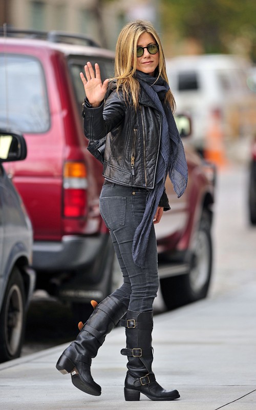 Jennifer Aniston is Biker Chic