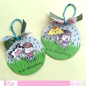 Sunny Studio Stamps: Spring Showers Customer Tags by Scrap by Ana