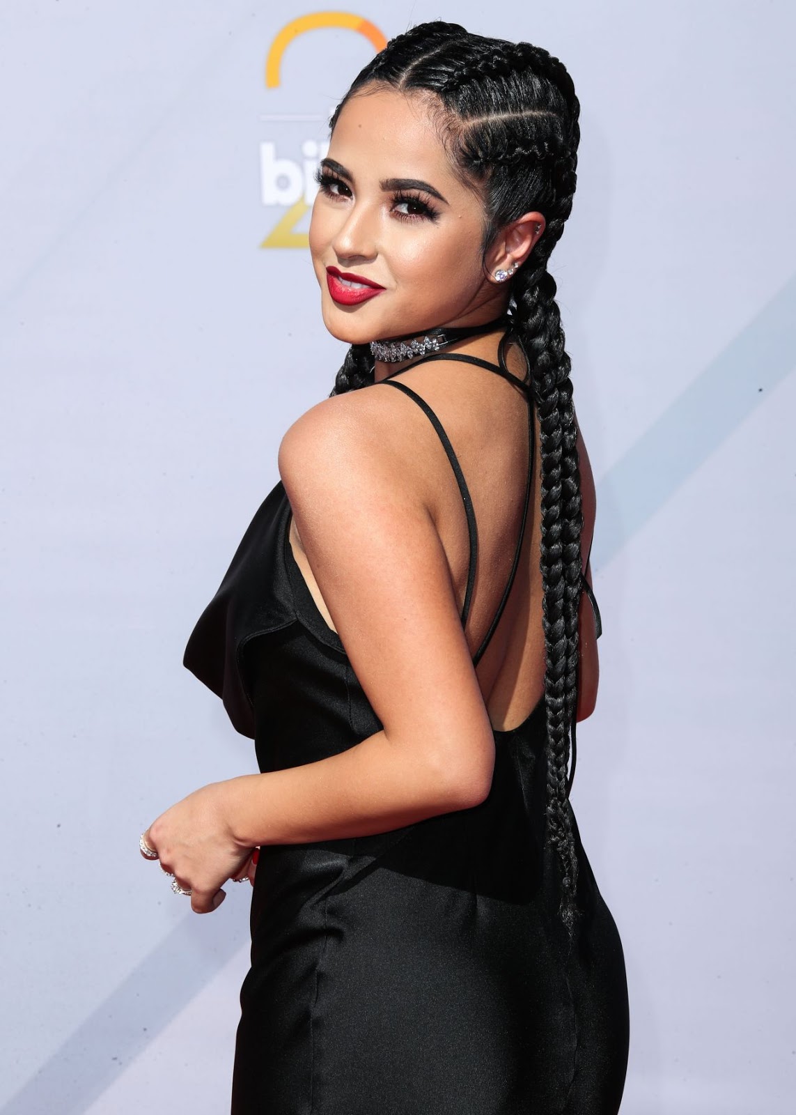 Becky G red carpet fashion dresses photo