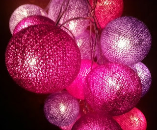 Close up string Cable And Cotton lighting balls