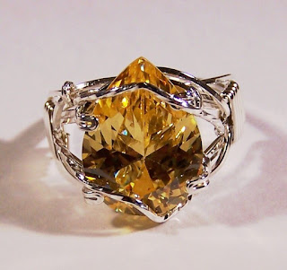 Yellow Topaz Jewellery Ring 