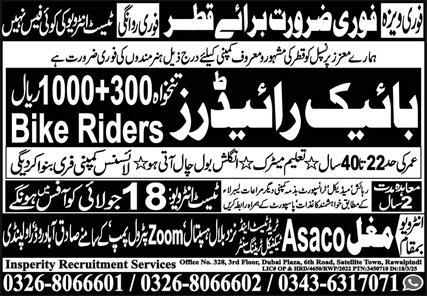 Mughal Asaco Trade Test & Technical Training Center Driving Jobs In Doha 2025