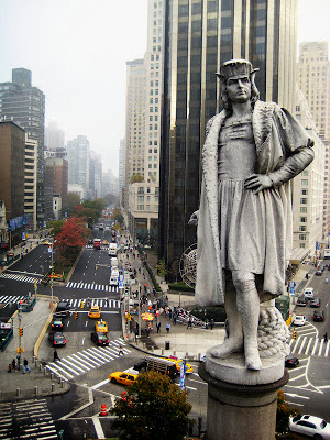 In 1892, a statue of Columbus was raised at Columbus Avenue in New York City. IF you have a chance to come to NY, you can easily find this statue.