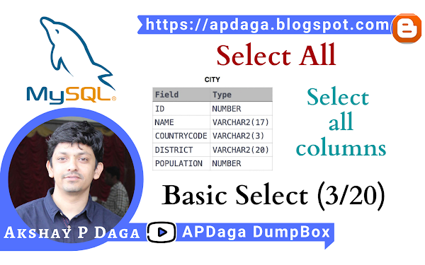 HackerRank: [Basic Select - 3/20] Select All | Select all columns in SQL