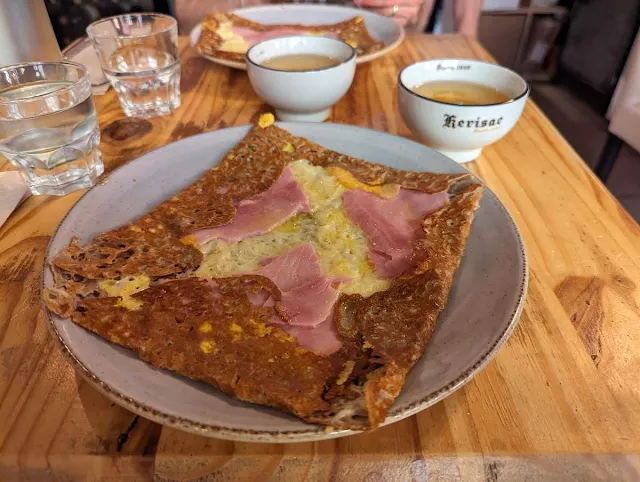 Ham and cheese crepe from La Table Brestoise in Lyon