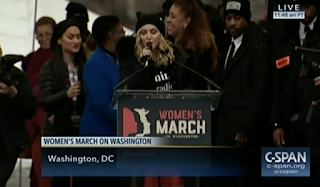 Madonna Says "F--k" 3x on CNN, MSNBC at Women's March on Washington D.C. 2017 