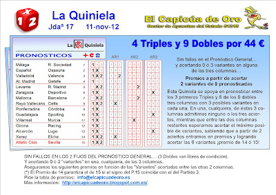 La jugada economica de la quiniela