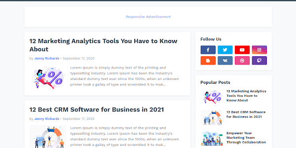 SeoPro Terbaru Blogger Responsive Template Download
