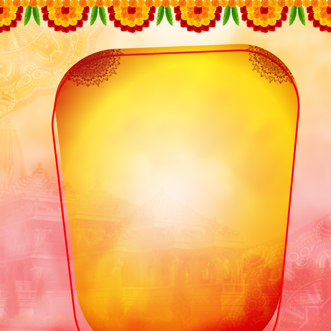 Hindu Nav varsh | Ram Madir | Nav Samvatsar Background Png Best HD ...