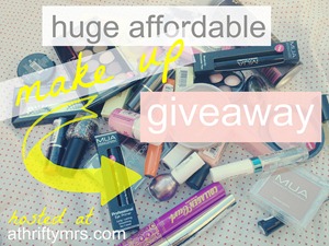 athriftymrs huge affordable makeup giveaway