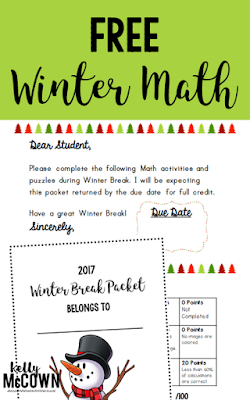 winter break homework design