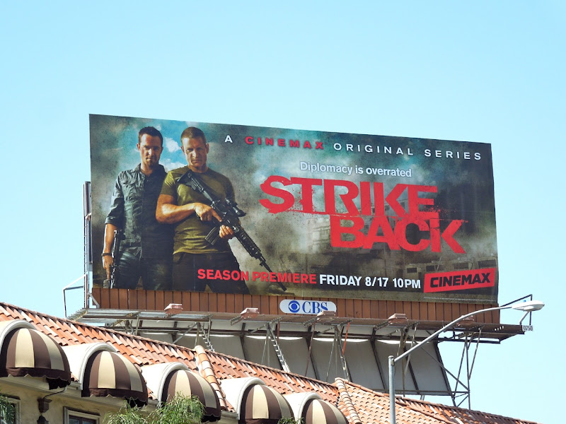 Strike Back season 2 TV billboard