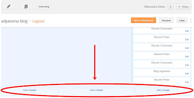 cara membuat kolom footer menjadi tiga bagian