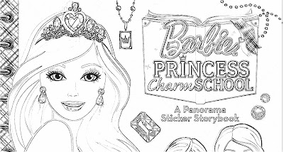 barbie princess charm school coloring pages games