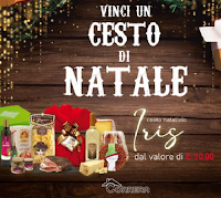 Vinci gratis un Cesto di Natale "Iris" ricco di prodotti alimentari del valore di 50 euro