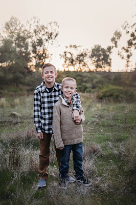 Brothers portrait Holiday family photos in San Diego CA by Morning Owl Fine Art Photography.