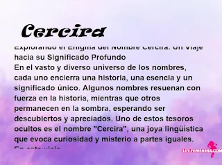 significado del nombre Cercira