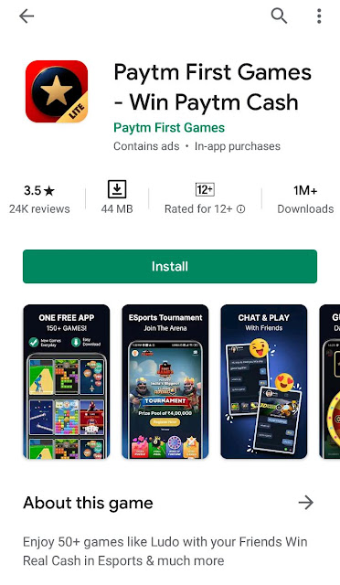 how to earn money from paytm first games 