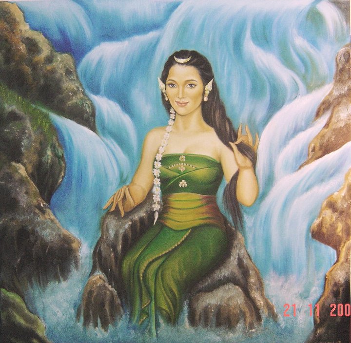  Lukisan Nyi Roro Kidul Princess Dewi Mutiara Intan 
