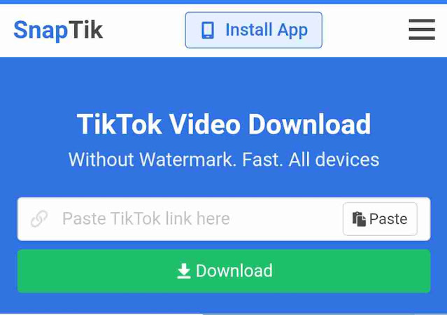 Download video Tiktok tanpa watermark, cara download video tanpa watermark android and iPhone, SnapTik tiktok downloader, savefrom.net SSSTIK,