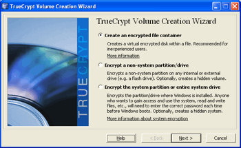  volume creation wizard