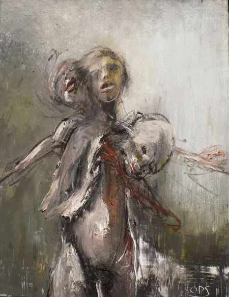 Olivier De Sagazan pinturas macabras perturbadoras pesadelos