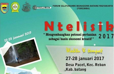 Event Batang | 27-28 Januari 2017 | Forsimba " Ntelisik di Desa Pacet"