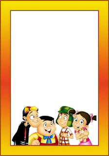 El Chavo Free Printable Frames, Invitations or Cards.