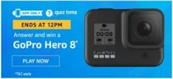 Amazon Daily Quiz Answers Today 10 July 2020 (Answer and Win GoPro Hero 8)