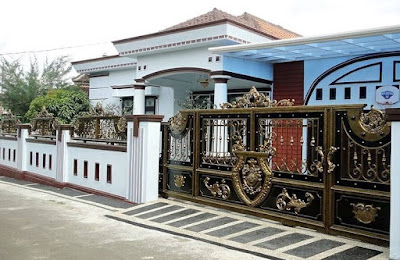 gambar pagar rumah mewah terbaru