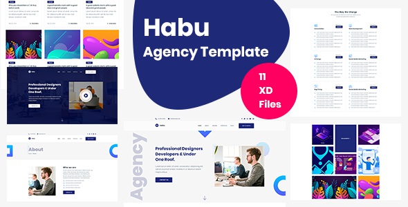 Best Agency Adobe XD Template