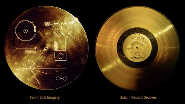 el Disco de Oro de la sonda Voyager