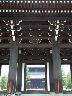 a building through the gate, Tofukuji Temple, in Kyoto