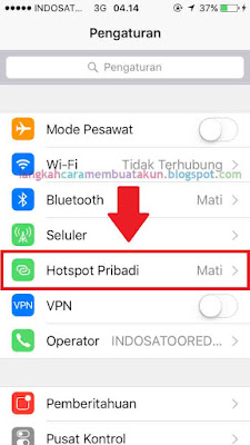 Cara Menghidupkan Hotspot di Iphone (semua tipe)