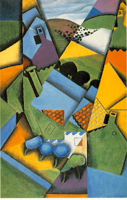 Juan Gris - Paisaje con Casas en Ceret