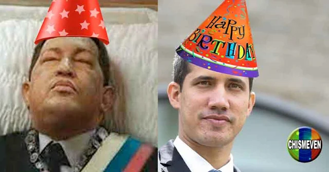 BRUJERÍA | Sabías que Juan Guaidó y el Mortadelo Chavez cumplen años el mismo día?